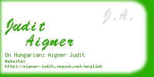 judit aigner business card